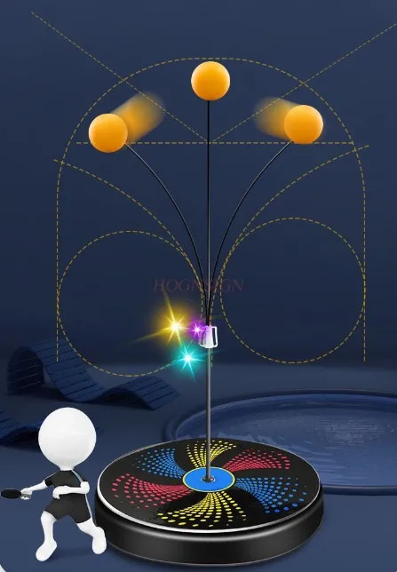 Knipperende elastische tafeltennistrainer met zachte schacht voor volwassenen en kinderen tafeltennisrackettrainer