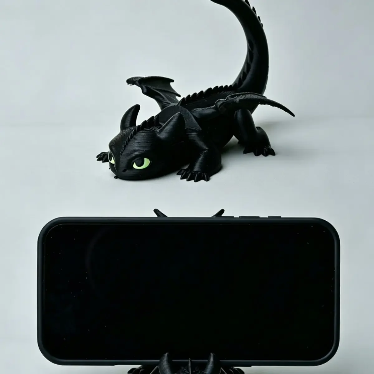 Zahnloser Nachtfluch 3D-gedruckter Telefonständer, kreative Desktop-Figur, Ornament, cooler Sammlerartikel, Telefonhalter, Deko, Spielzeug, Geschenk – Detail 3