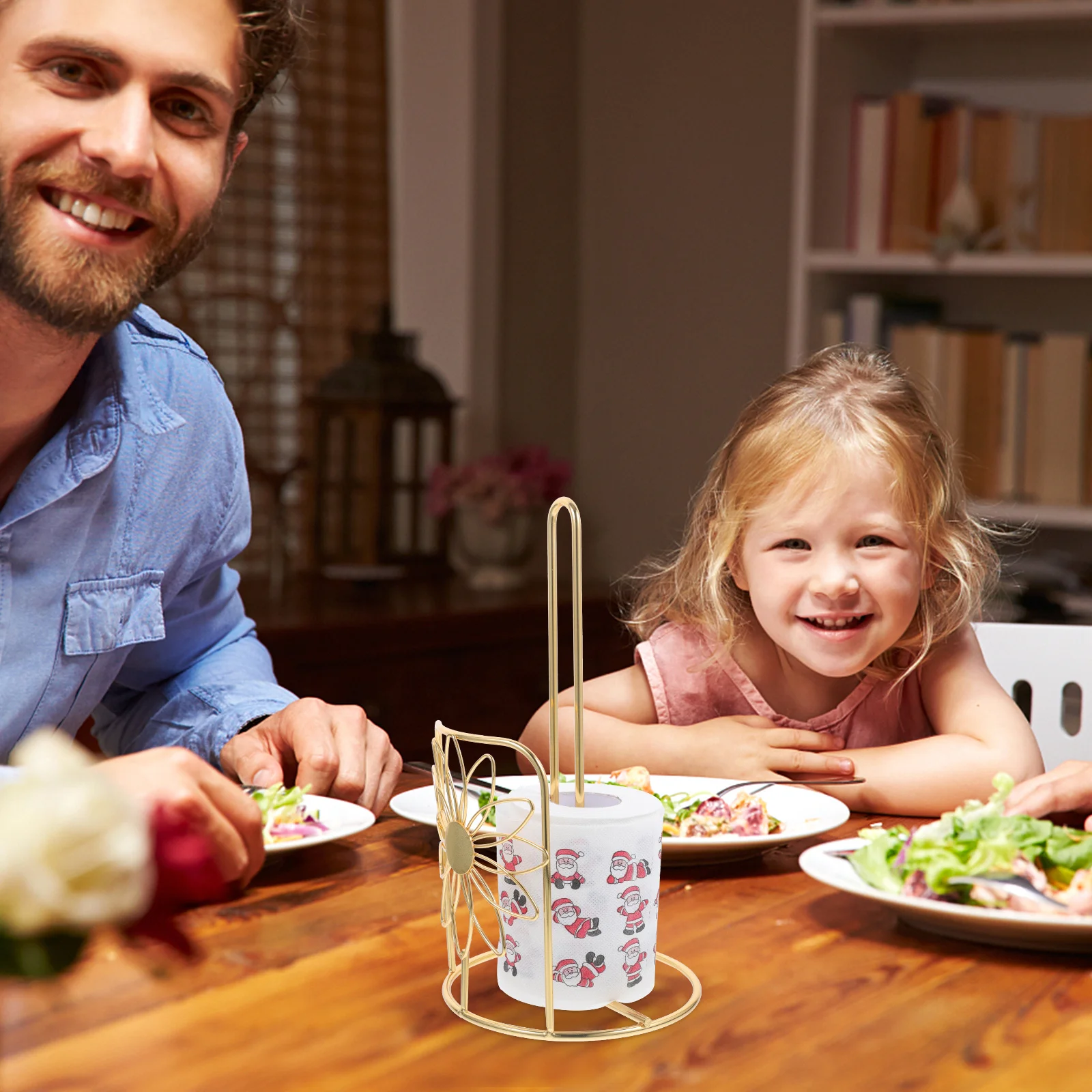 

Metal Paper Towel Holder Napkin Organizer Desktop Paper Tissue Dispenser Tabletop Stand for Restaurant Hotel Napkin Holder