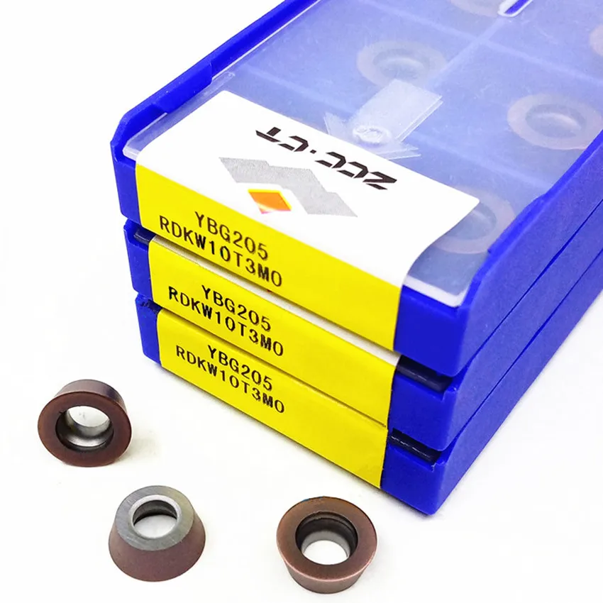 RDKW10T3MO YBG205/RDKW10T3MO YBG202/RDKW10T3MO YB9320/RDKW10T3MO YBC301 RDKW10T3 RDKW10T3MO ZCC.CT CNC carbide inserts 10pcs/box