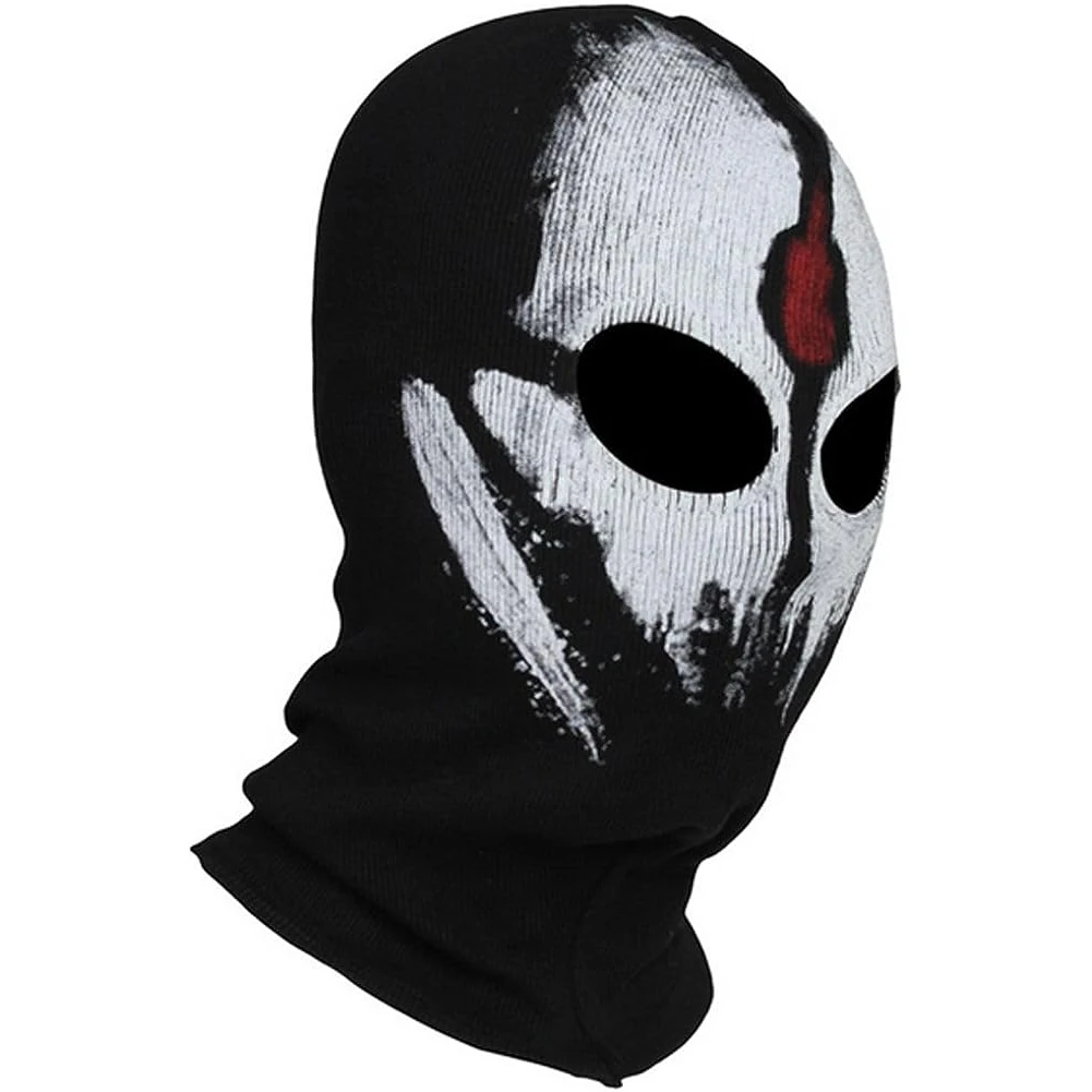 Free shipping 95%Cotton comfortable Fabric Ghost Mask Balaclava Skull Hood Red & White