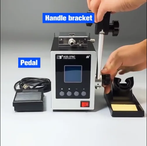 Automatic Soldering Machine ASS-376A Pedal Tin Sending Iron Tin Breaking Machine High Frequency Soldering Table Industrial Grade
