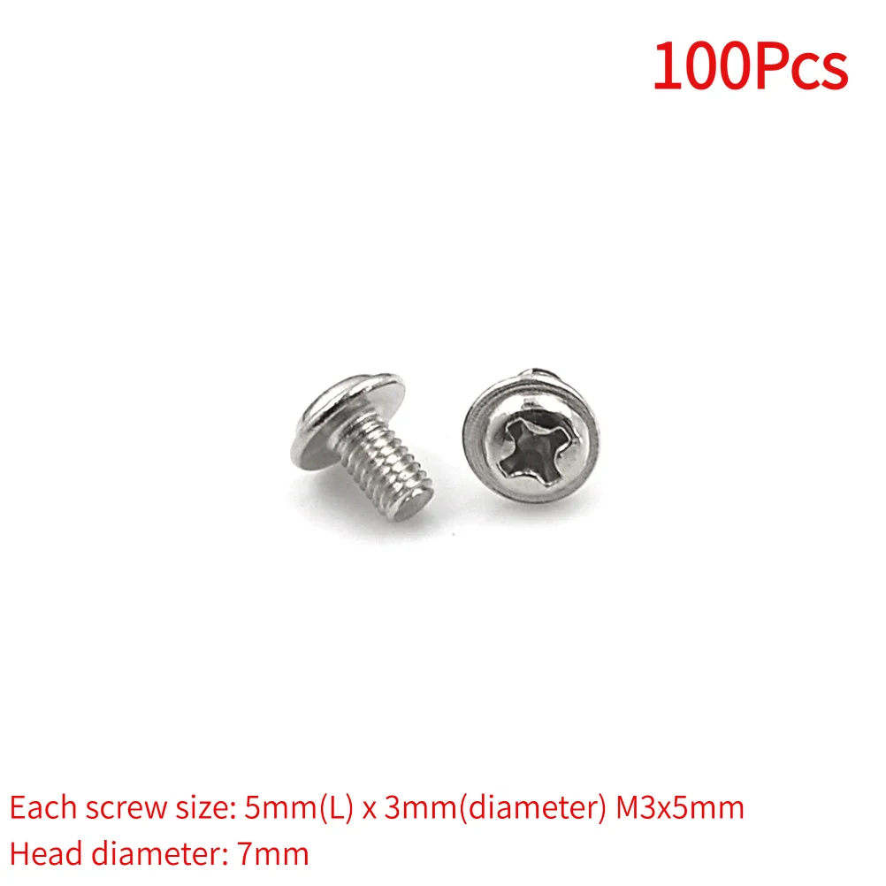 100Pcs Computer PC Case Hard Drive Precision PSU 6/32
