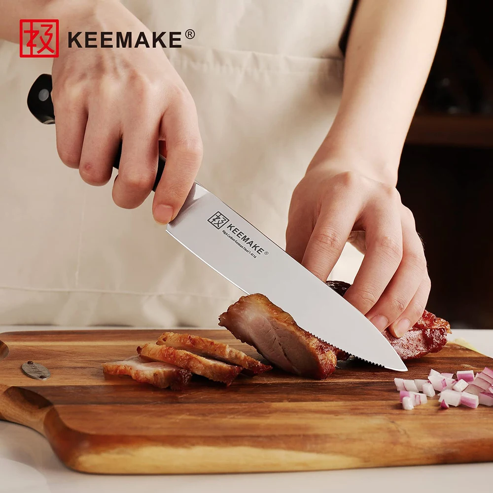 KEEMAKE Chef\'s Knives 3PCS Set Utility Slicing Paring Kitchen Knife 8\