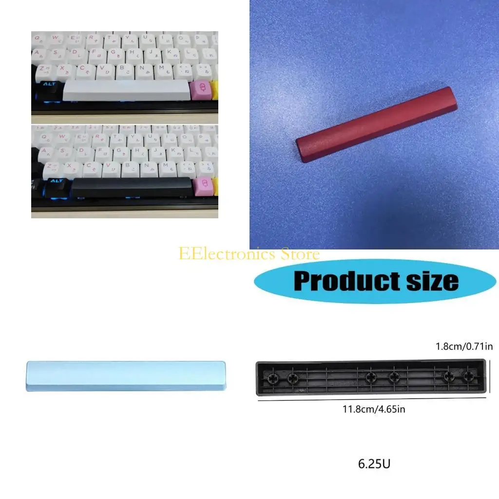 B03C 1pc 6.25U PBT Custom Personality Backlit ROG keycaps for Gaming Mechanical Keyboard Cherry MX Switch SpaceBar Matte