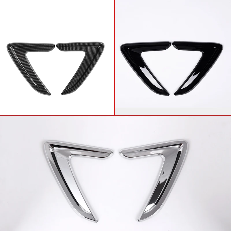 

For BMW 3 Series F30 F35 2012-2018 ABS Silver/Black/Carbon Fiber Car Fender Vents Decorative Cover Trim Stickers Car Accessories