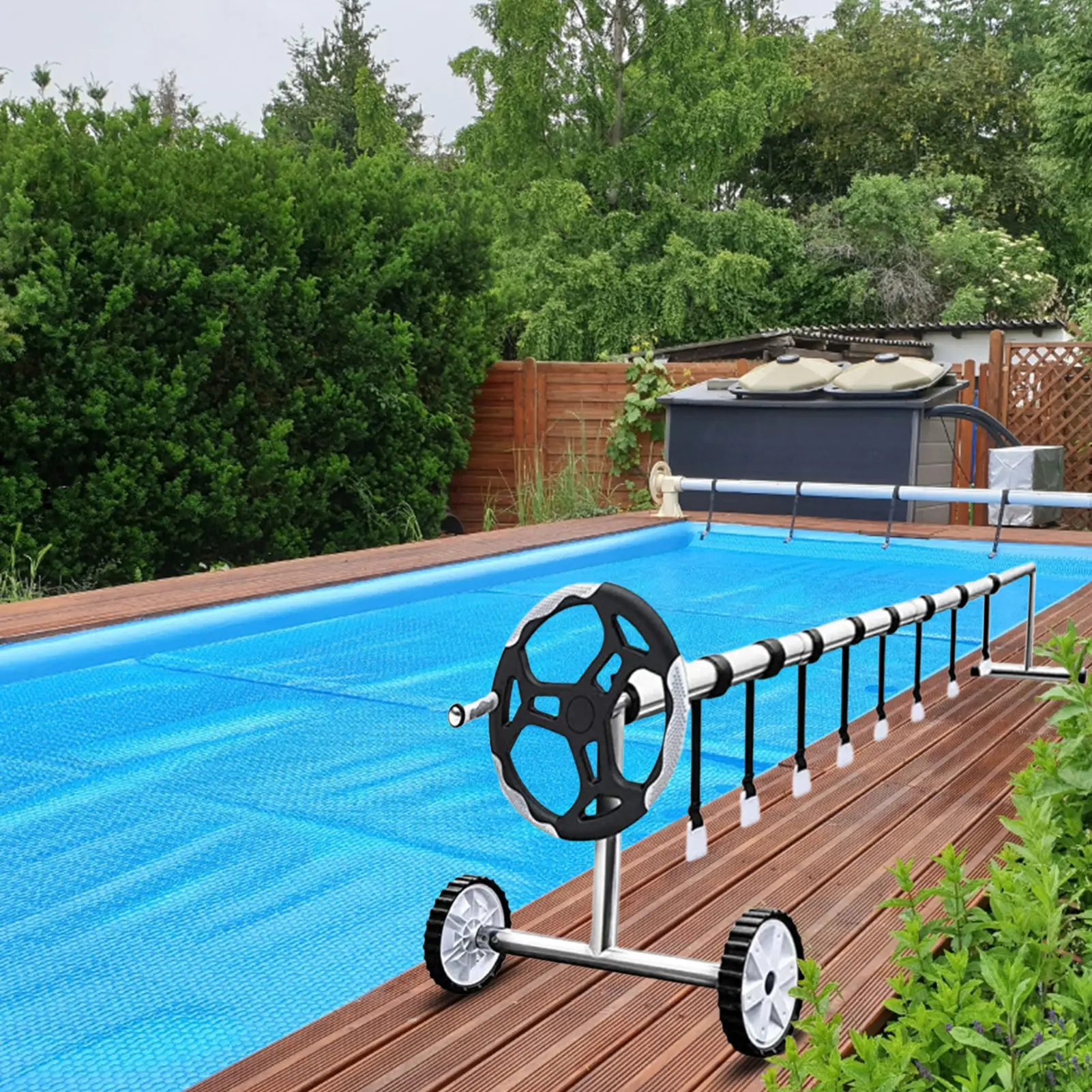 Pool Cover Tightening Straps Universal Swimming Pool Cover Reel Strap Kit Solar Blanket Pool Blanket Cover Tightening Straps