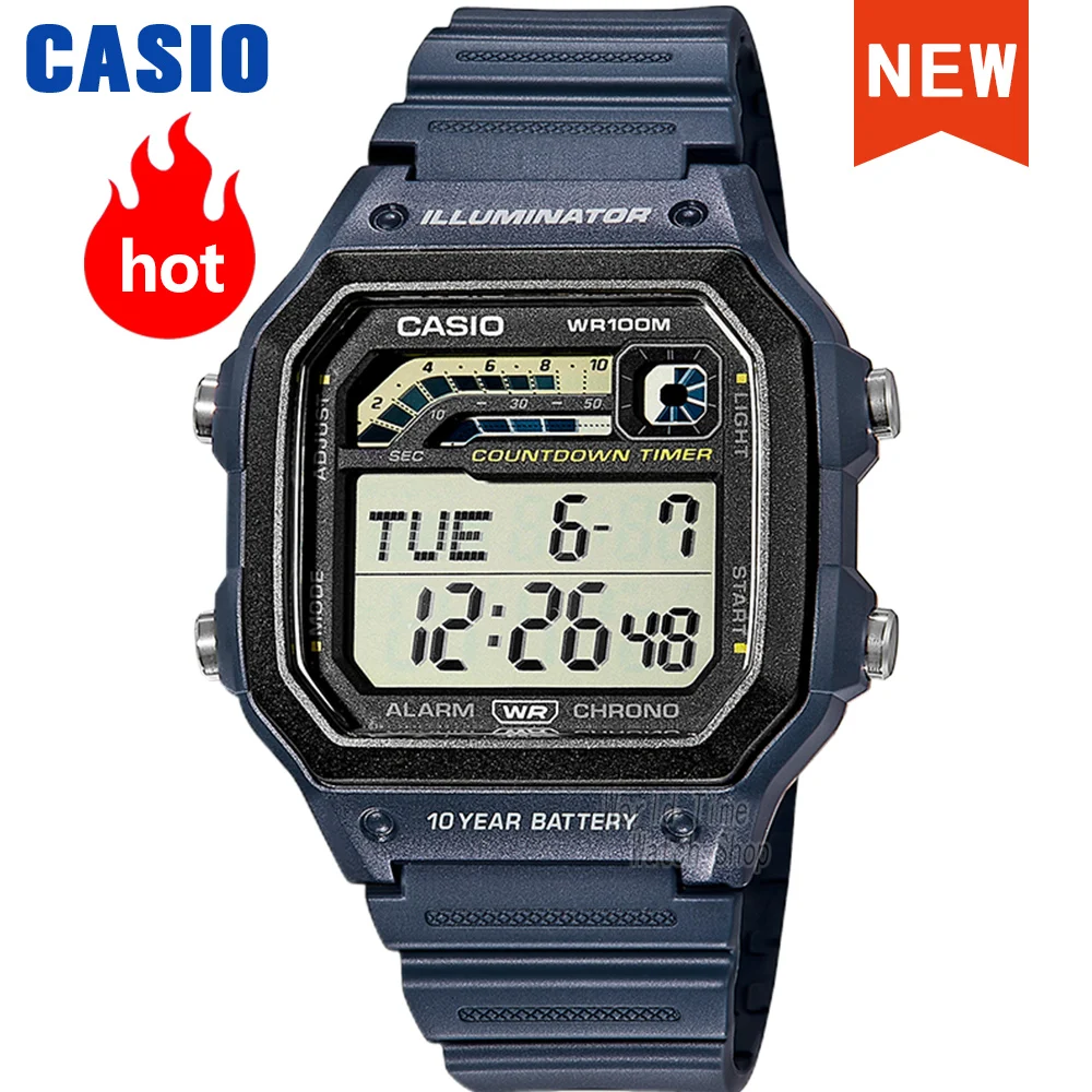 

Casio watch men top luxur set military LED relogio digital watch sport Waterproof quartz men watch Neutral watchsWS-1600 series