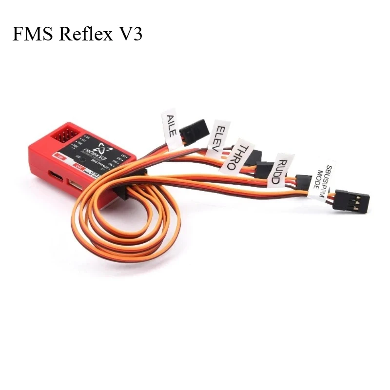 FMS Reflex V3 Flight Controller Gyro Stabilizer ，for Diy Warbird RC Airplanes Upgraded Bluetooth version Intelligent assistance