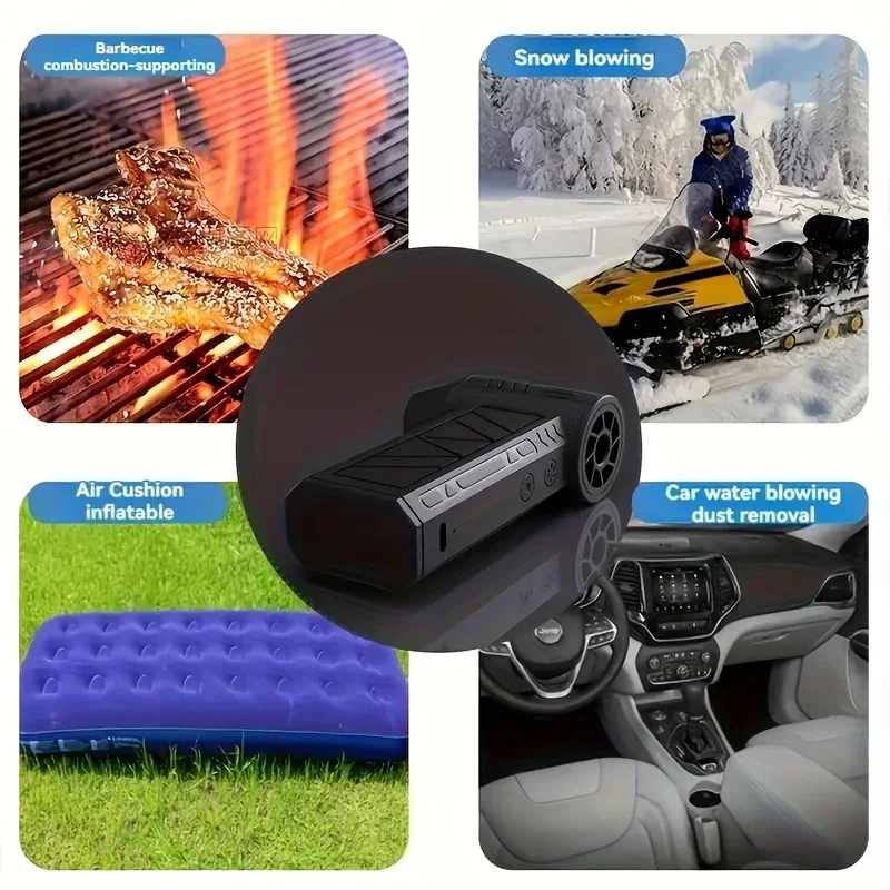 New 300000RPM Handheld Brushless Motor 3nd Generation X3 Violent Blower Turbo Jet Fan Wind Speed 52m/s industrial Duct Fan image 5