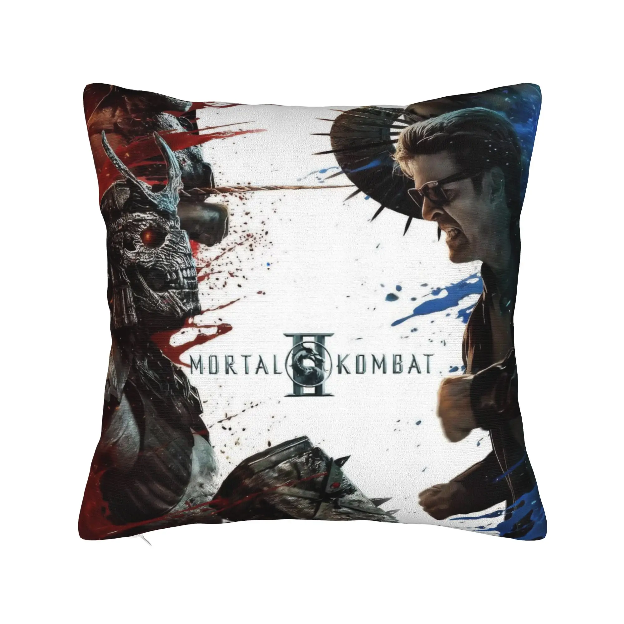 Decorative Pillow Cover Mortal Kombat II Moive 2026 Merch Chair  Pillow Case Cover Zippered Multiple Sizes