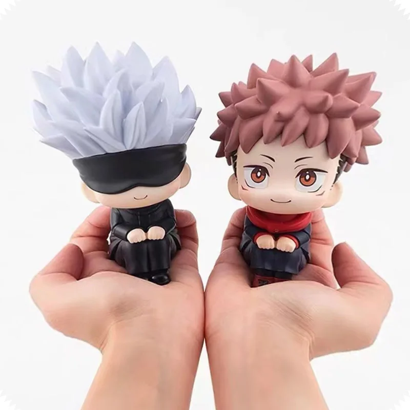 Anime Jujutsu Kaisen Gojo Satoru Itadori Yuji Kawaii Q Ver Action Figures Collectible Cute PVC Model Doll Toys Gift For Children