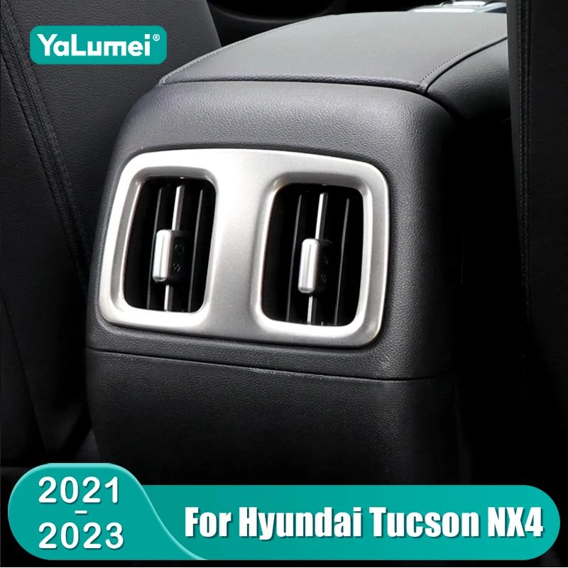 Für Hyundai Tucson NX4 2021 2022 2023 Hybrid N Line Auto Hintere Klimaanlage Lüftungsgitter Abdeckung Zubehör
