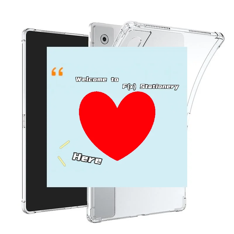 For Yoga Pad Pro 12.7 Inch Tablet Case Transparent TPU Soft Cover Anti-Slip With Air Bags Anti-Drop & DamageTablet Sleeves-F(x)