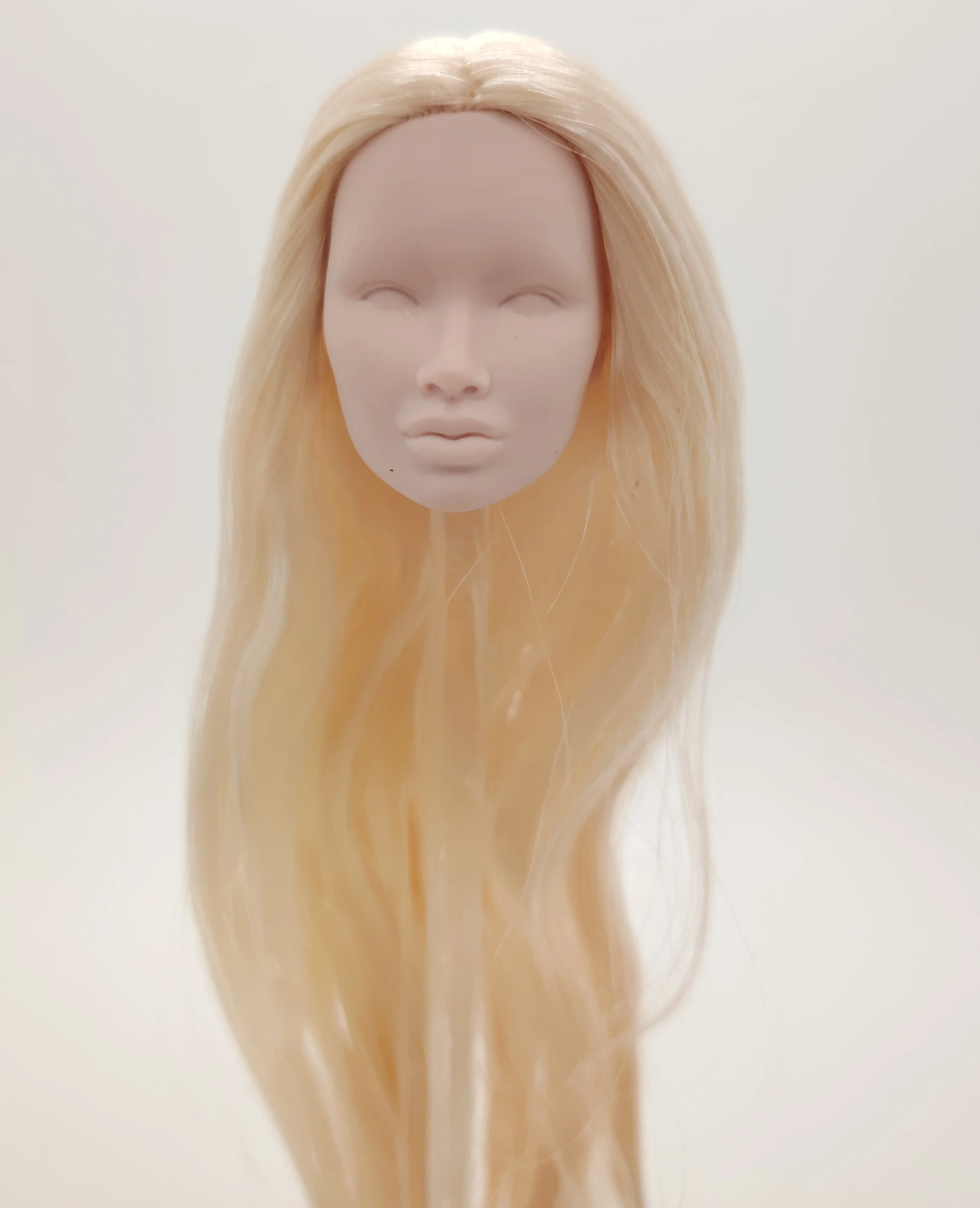 

Fashion Royalty Nu.face Kyori Sato Japan Skin Blank Face Blonde Hair Reroot Integrity Doll Head