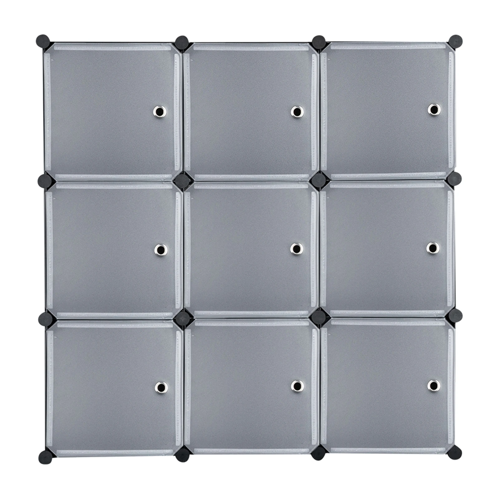 9-Cube DIY Armário Plástico Closet, Modular Livro Prateleira Organizador Unidades, Prateleiras De Armazenamento com Portas