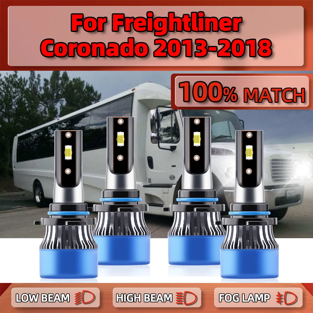 40000LM Canbus LED Headlight Bulbs 240W CSP Chips Car Lights 12V 6000K For Freightliner Coronado 2013 2014 2015 2016 2017 2018