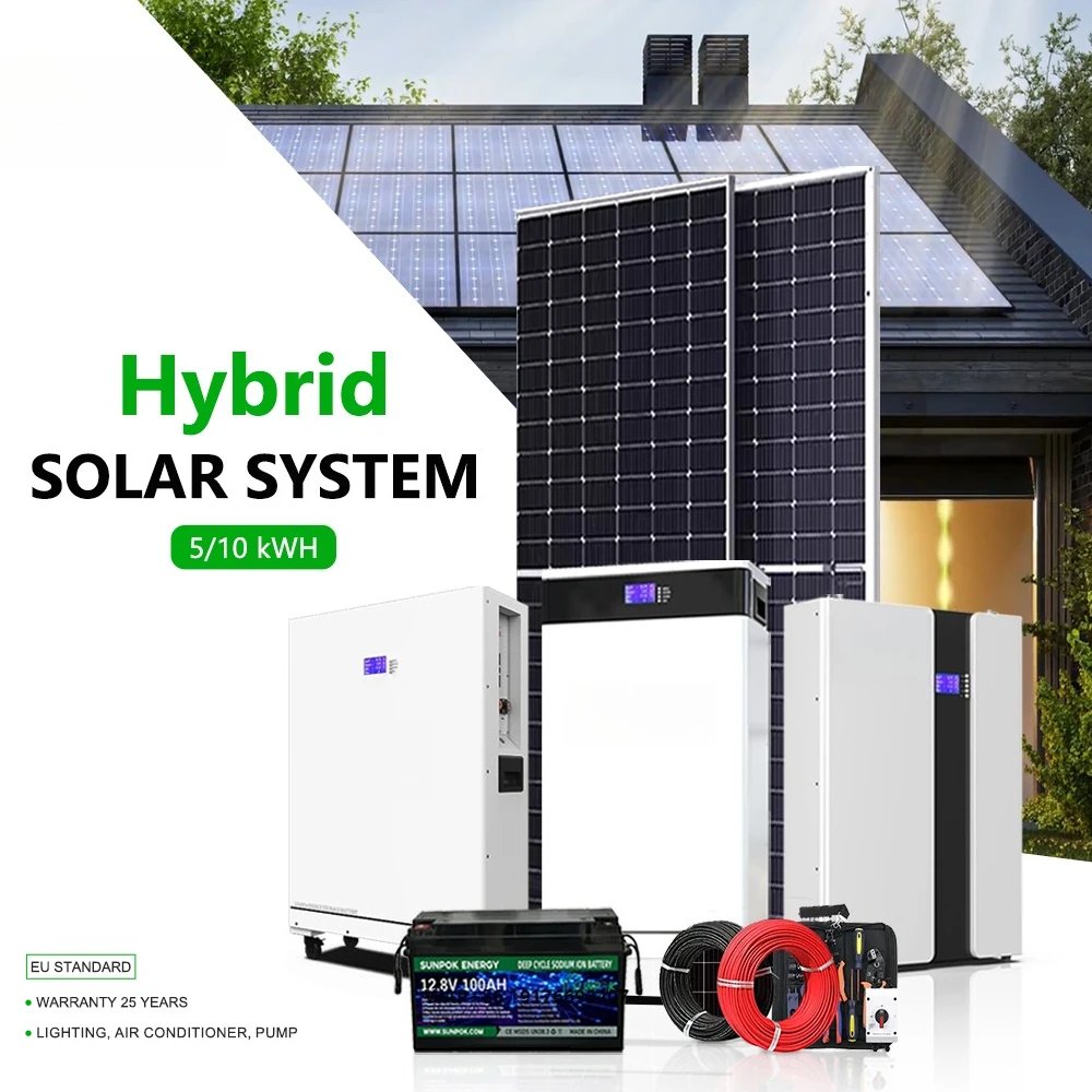 Hybrid Solar System 15kw 30kw 100kv 48v 200ah 400ah Lifepo4 Battery for Solar Systems Energy Storage