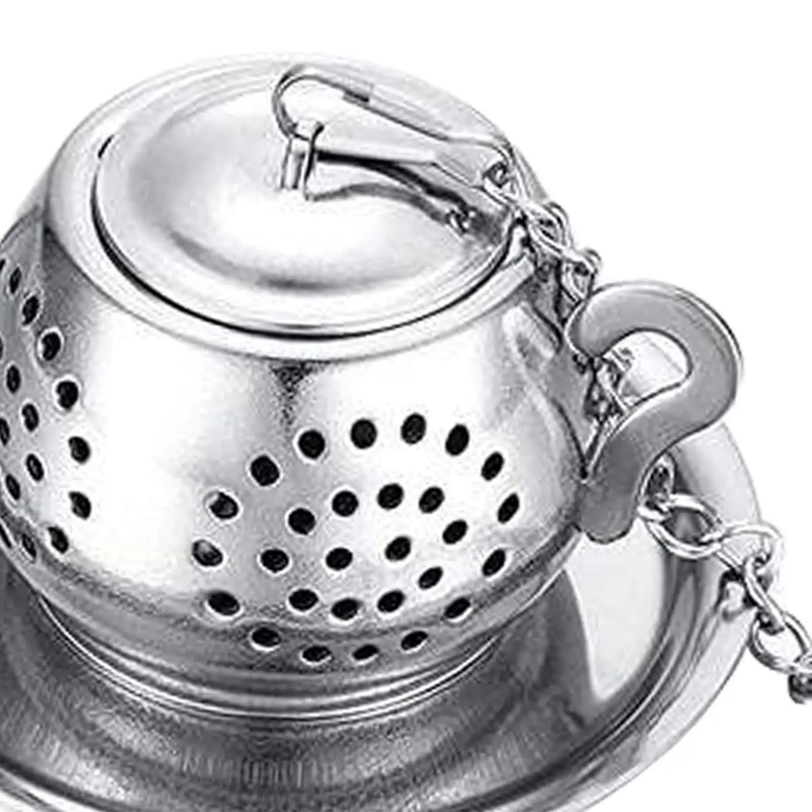 Tea Infusers for Loose Tea Extra Fine Mesh with Tray Smooth Tea Strainer Tea Steeper Basket for Spice Seasoning Teapot Brew Tea