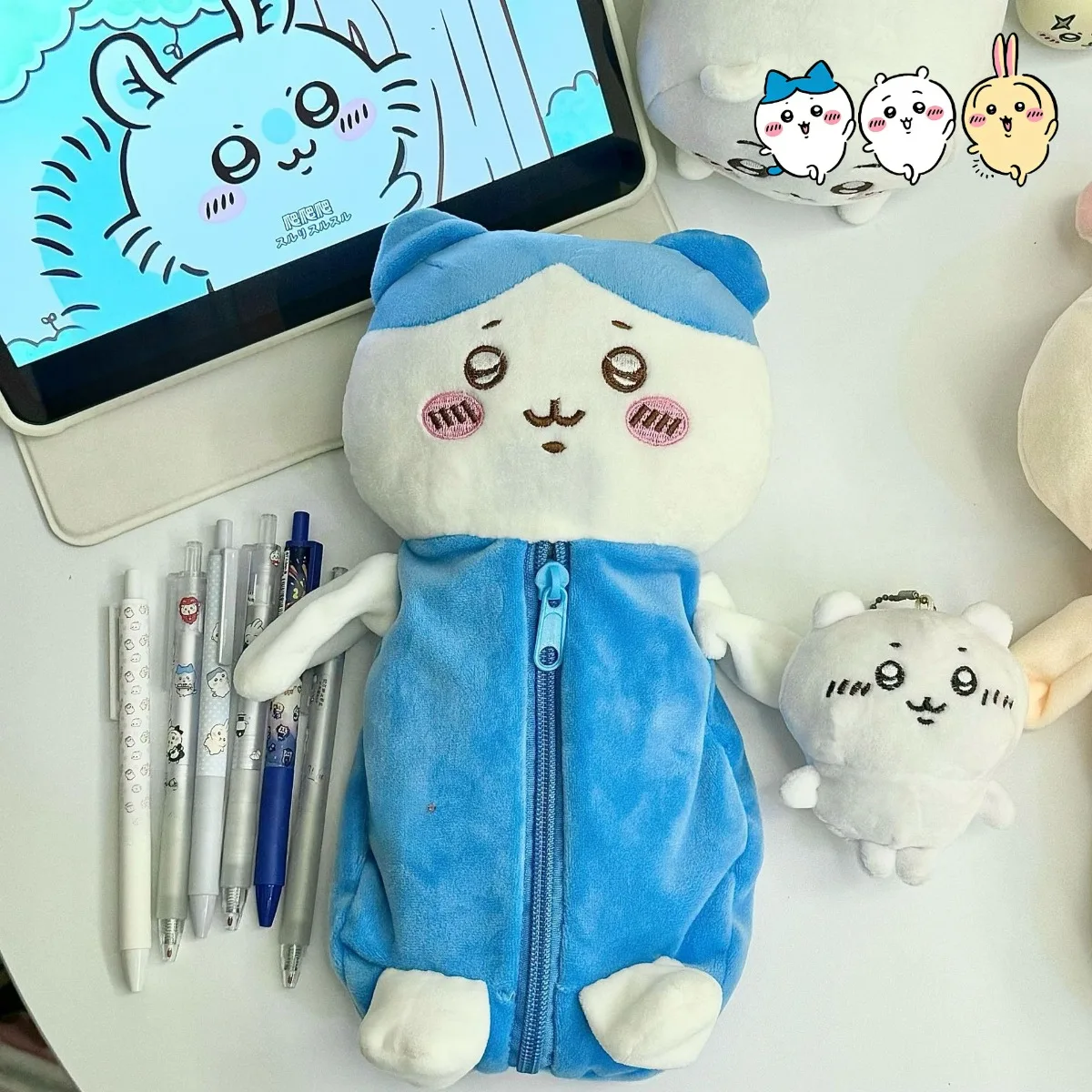 

Japanese Anime Plush Pen Case Chiikawa Hachiware Creative Cute Design Suitable for Student Storage Large Capacit Pencil case