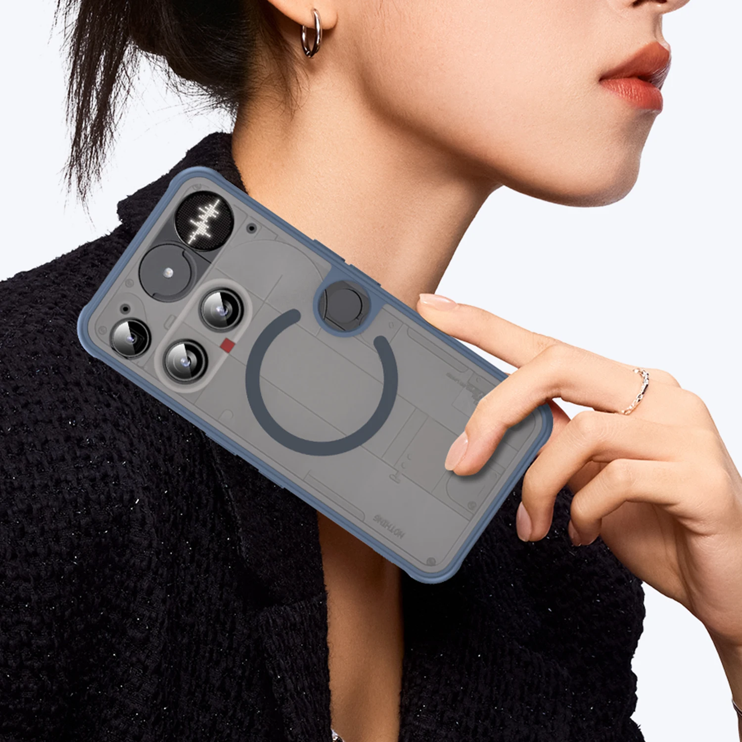 Für Nothing Phone3 Matte Case, kompatibel mit MagSafe, Fallschutz, schlanker Schutz, durchscheinende Abdeckung für Nothing Phone 3 – Detail 3