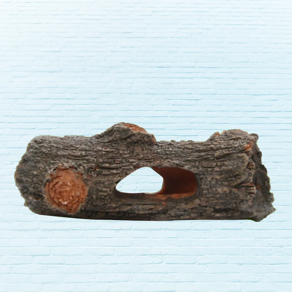 

Resin Tree Bark Decor Large Artificial Trunk Ornament For Aquarium Fish Tank Hollow Shelter Landscape Decoration Suitable