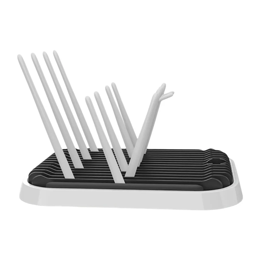 رف تجفيف زجاجات الأطفال القابل للطي، رف تخزين بلاستيكي قوي للصرف، مجفف تنظيف زجاجات قابل للفصل #1