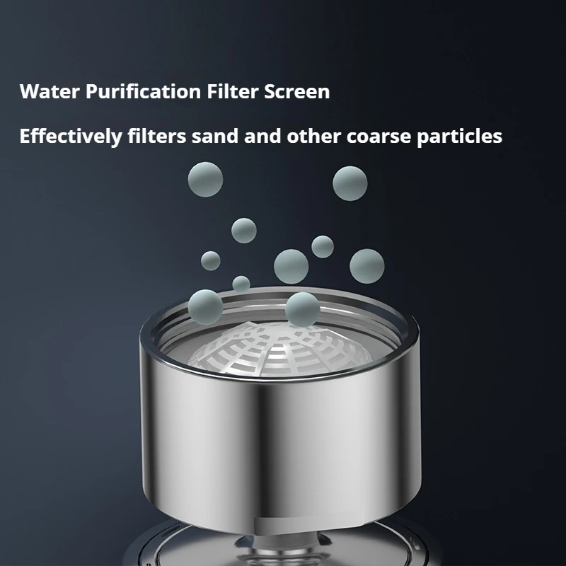 Diiib 360° Swivel Faucet Spray Head 80° Movable Angle Wear Resistance Splash-proof Filter Nozzle Dual Modes Water Saving Kitchen