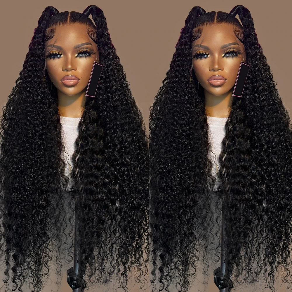 

Deep Wave Frontal Wig 13x6 Hd Lace 30 Inch Curly Lace Front Human Hair Wigs For Women Water Wave Wet And Wavy Lace Front Wig