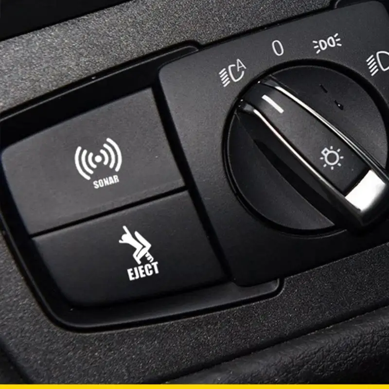 SZCH Decorative Vehicle Switches Button Sticker PVC Adhesive Film for Window Controls