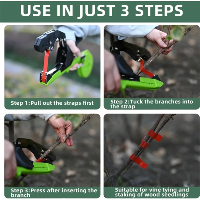 آلة ربط النبات A26F، أداة شريط ربط النباتات التي يمكنها ربط الكروم بسرعة، آلة ربط فرع العنب #3