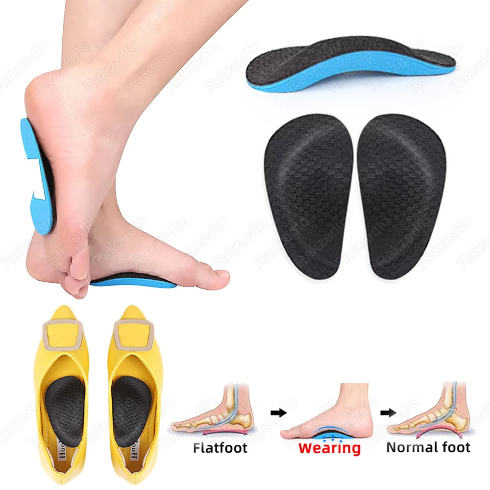 

2Pcs EVA Flat Feet Arch Support Orthopedic Insoles for Man Valgus Foot Pads X-type Legs Corrector Sports Insoles for Shoes Woman