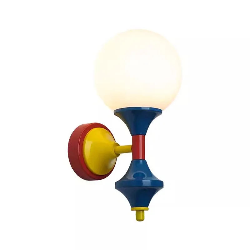 

Memphis dopamine bedroom wall lamp medieval living room decorative lamp, ambient children's room bedside lamp