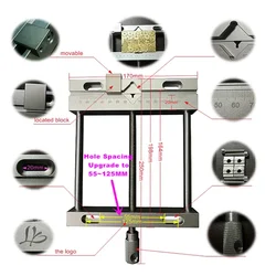 New Parallel-Jaw Vice Aluminium Alloy Flat Tongs Vice for Wood Metal Engraving Milling Machine Brand Carved