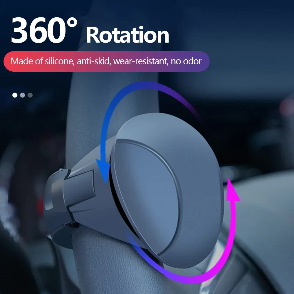 Car Turning Steering Wheel Booster Spinner Knob 360 Degree Rotation Metal Bearing Power Handle Ball Shaped Car Accessories image 5