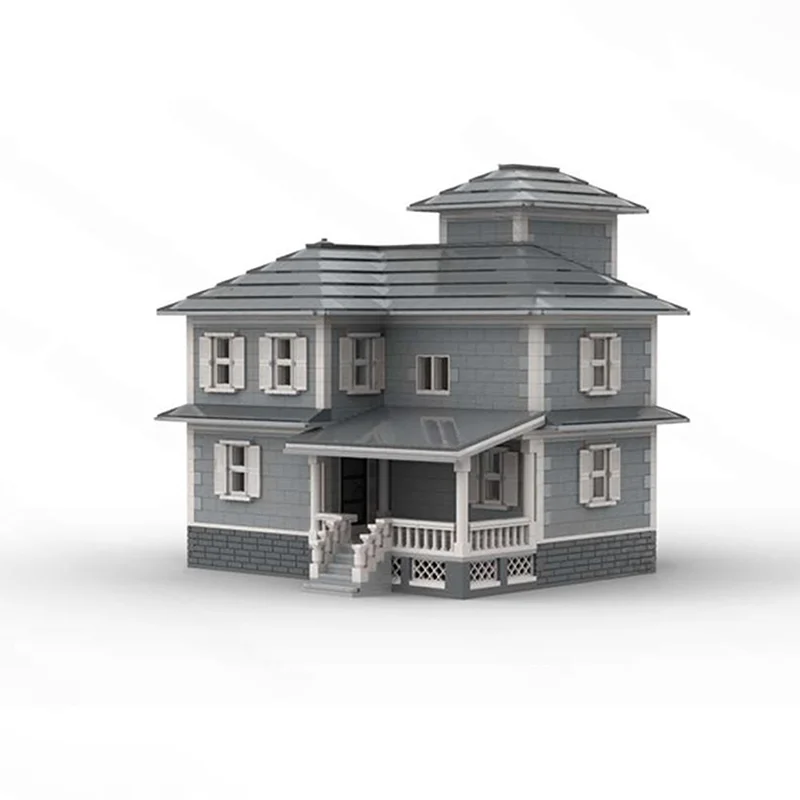 4311 pièces maison de campagne MOC bricolage blocs de construction de maquettes-cabine paisible au bord du lac avec maison de bateau détachable