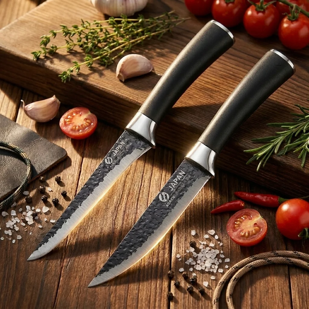 Professional forged bone removal knife set, high-carbon stainless steel Japanese knife, non-slip handle, multi-functional kitche