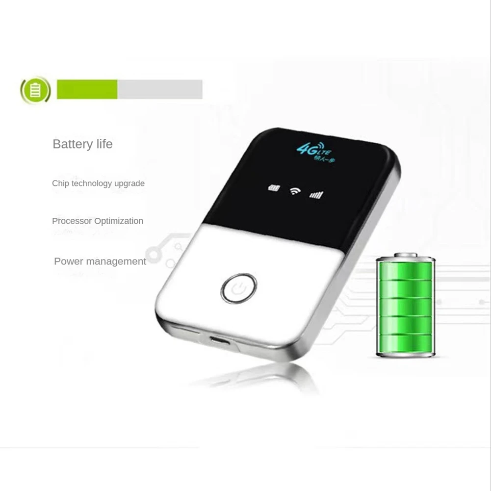 H91 4G LTE Mobile WiFi Router 150Mbps with SIM Card Slot Portable 4G WiFi Router Support 10 User Connections(H91-EUA)