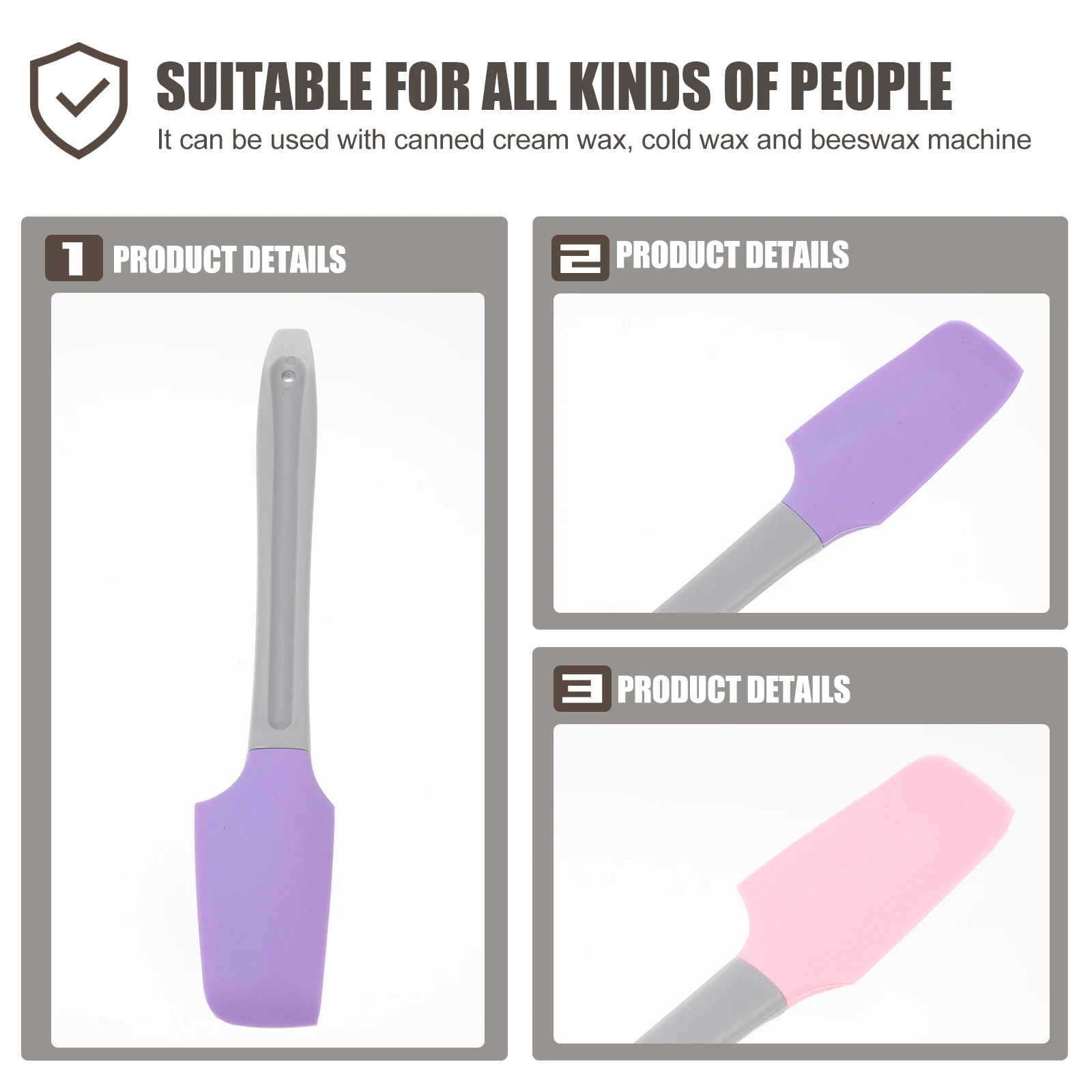 4 шт. силиконовые аппликаторы для воска, портативные восковые палочки без боли, безопасные для кожи, домашние восковые палочки для удаления волос, бытовые восковые палочки