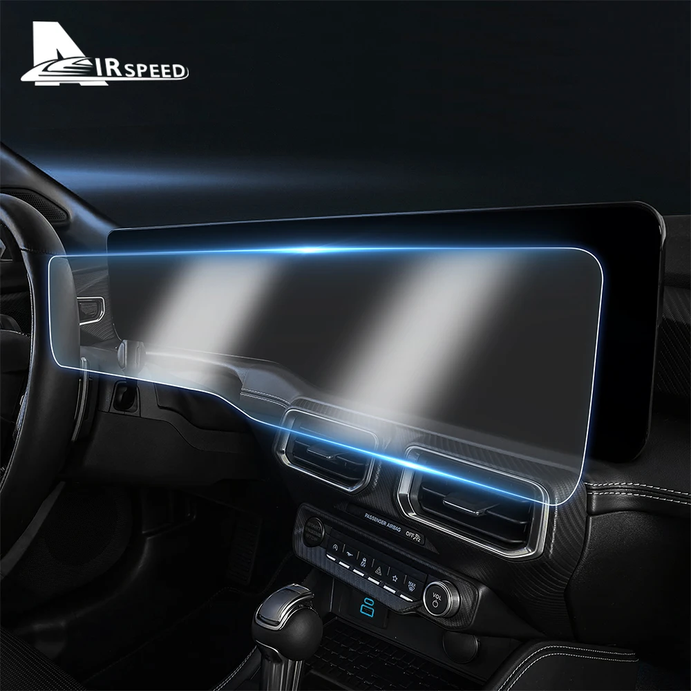 

Для Ford Mustang 2024 2025 центральный навигационный экран управления, защитная пленка из ТПУ, внутренняя наклейка, аксессуары против царапин, декор