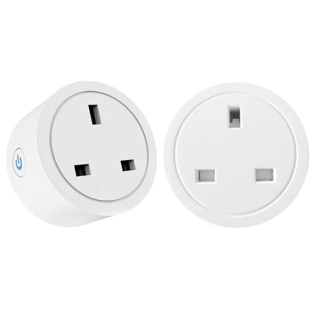 TASMOTA 16A ESP8285 WiFi Plug Works With Home Assitant Electric Consumption Monitoring UK Standard