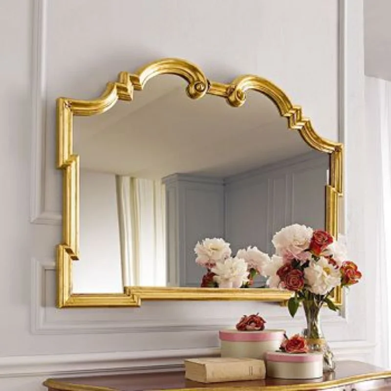 

Gold foil entrance mirror decorative mirror dressing