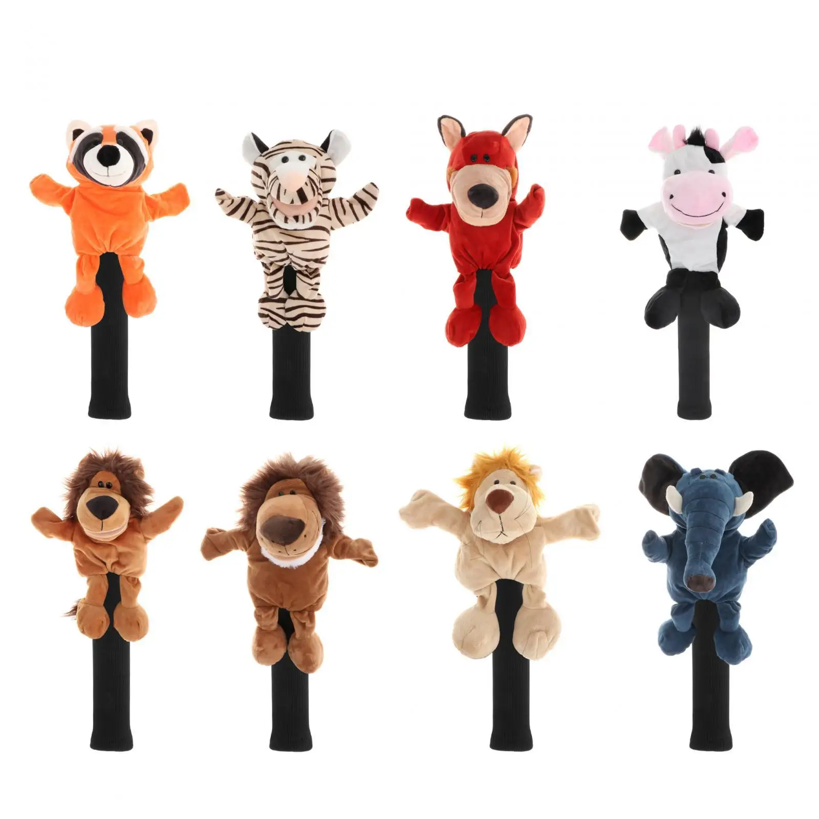 Plush Golf Wood Headcover Golf Accessories Scratch Resistant Guard Women Men Protector Cute Head Cover Club Head Cover