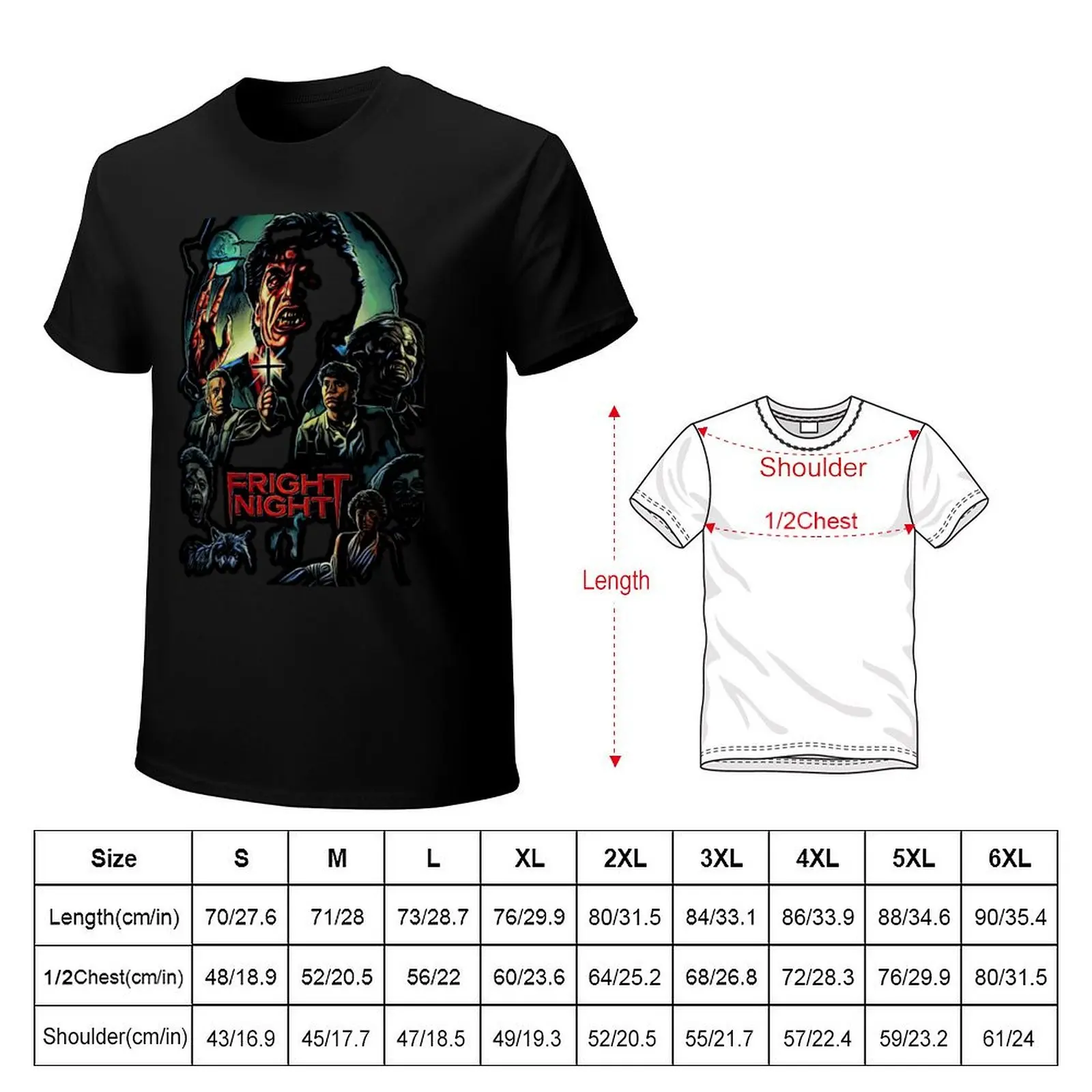Fright Night T-Shirt Fashion Letter Print T-Shirt