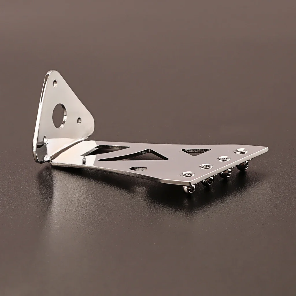 4 Strings Banjo Tailpiece for Guitar Replacement Accessory ,Silver