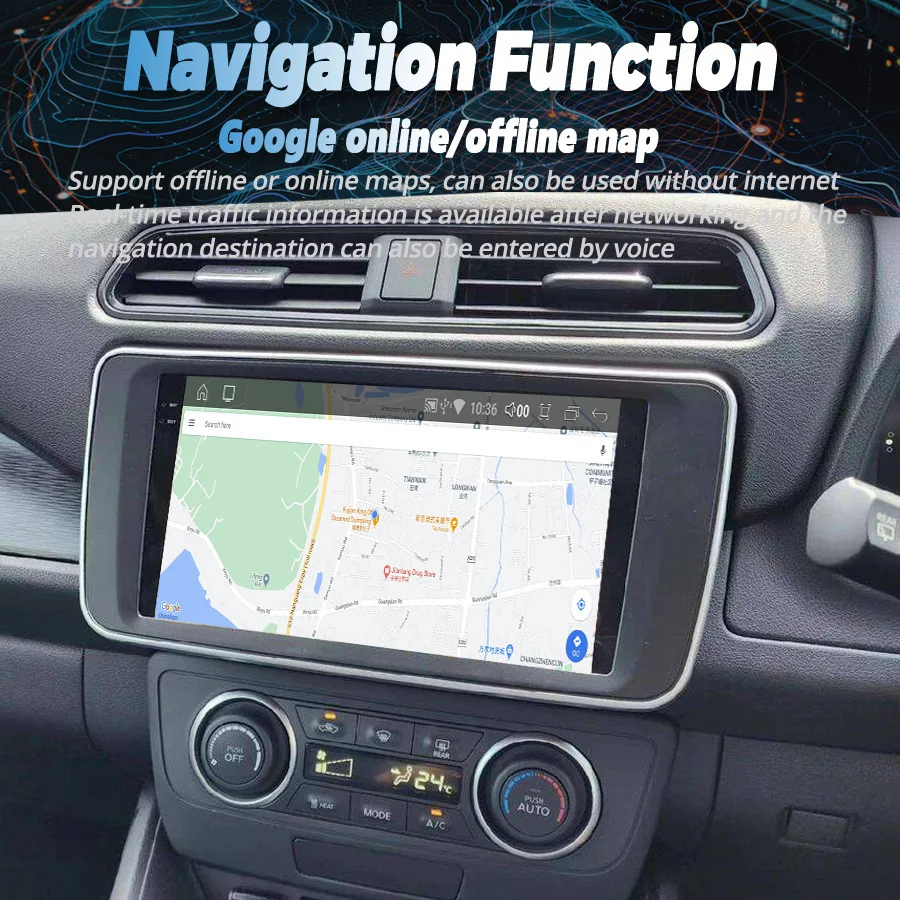 10 zoll Android Bildschirm Für Nissan Leaf 2018 + Stereo Auto Multimedia Video Player Carplay Autoradio Bluetooth Navigation DSP GPS