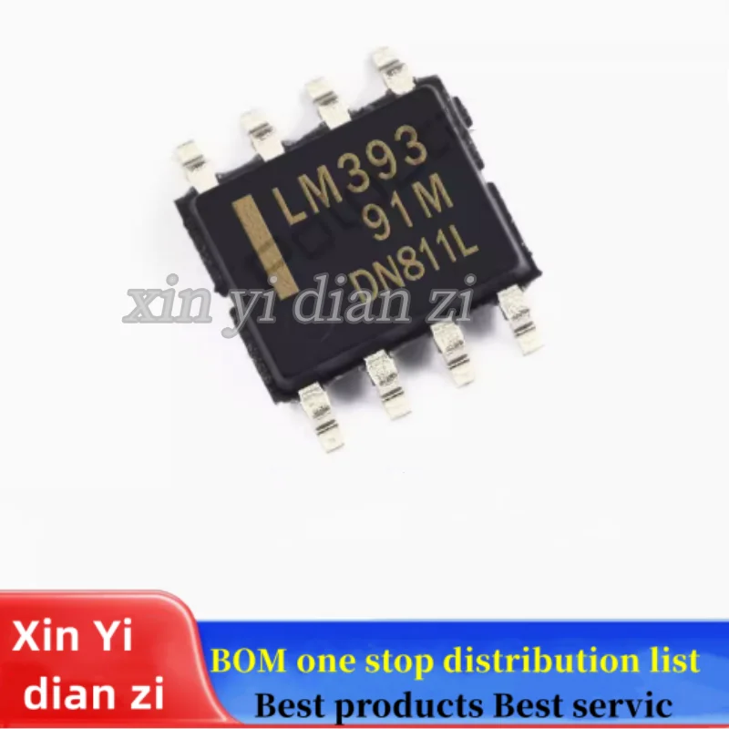 10pcs/lot LM393DR SOP-8 voltage comparator ic chips in stock