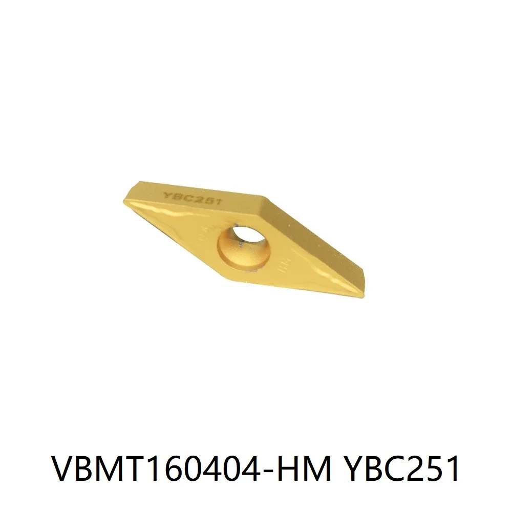 Original ZCC VBMT160404-HM YBG202 Carbide Inserts YBC251 VBMT 160404 HM Turning Tools PROCESSING:steel,stainless steel