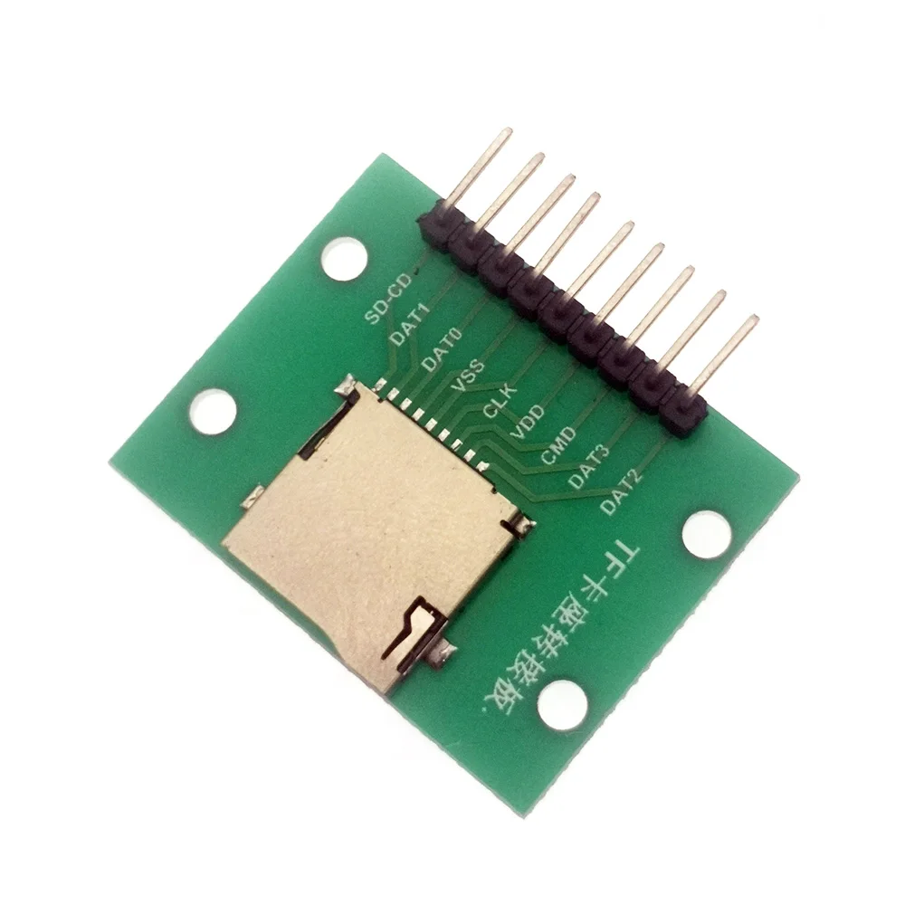 1-2pcs 9/10pin 6/9 Solder Joint TF Module Conversion Test Board Micro-SD Storage Expansion Board Adapter Connector With Pin PCB