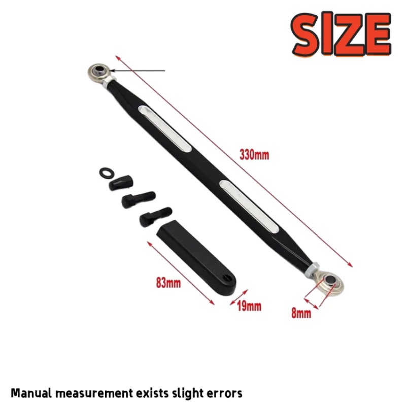 Motorcycle CNC 3-Groove 330mm Gear Shift Linkage for Harley-Davidson Touring Electra Glide Street Glide Road King Softail Dyna